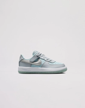 Nike Air Force 1 Low EasyOn Toddler Girls' "Pure Platinum/Metallic Silver" Activewear gear Trendy gear