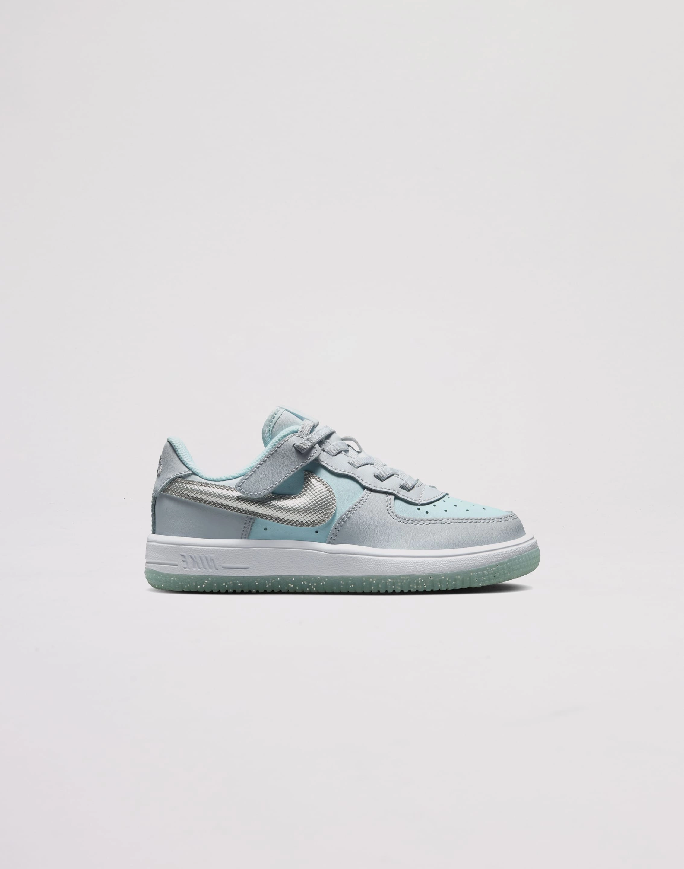 Nike Air Force 1 Low EasyOn Toddler Girls' "Pure Platinum/Metallic Silver" Activewear gear Trendy gear