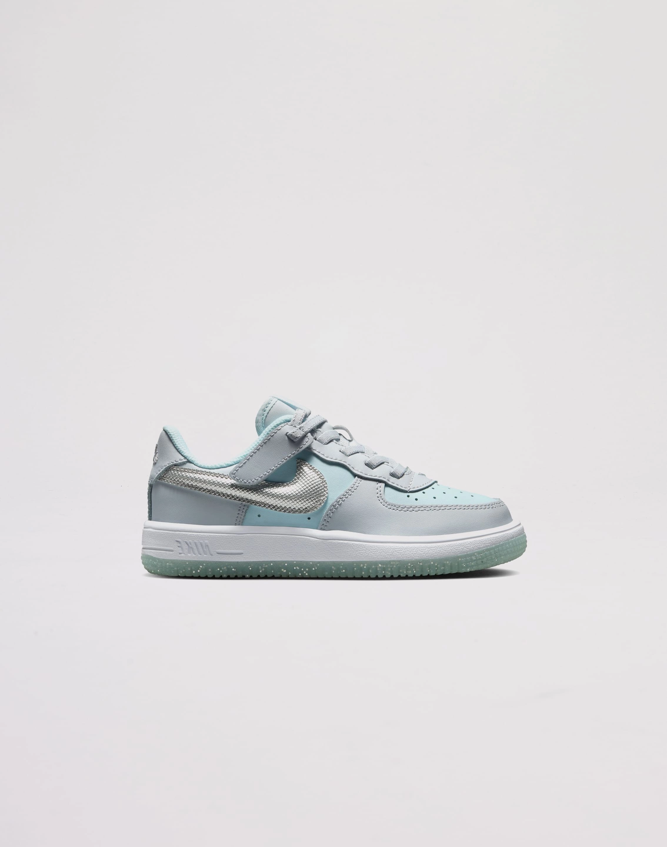 Nike Air Force 1 Low EasyOn Toddler Girls' "Pure Platinum/Metallic Silver" Activewear gear Trendy gear