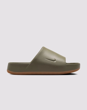 Nike Calm "Medium Olive/Gum Med Brown" Slide Preppy style items Fashion shows