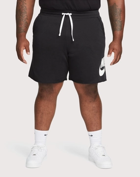 Nike Club Fleece Alumni French Terry Black Shorts Patterned fashion (floral, stripes, etc.) Comfortable apparel