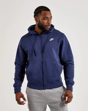 Nike Club Fleece Full-Zip Hoodie Embroidered fashion Vintage - inspired fashion