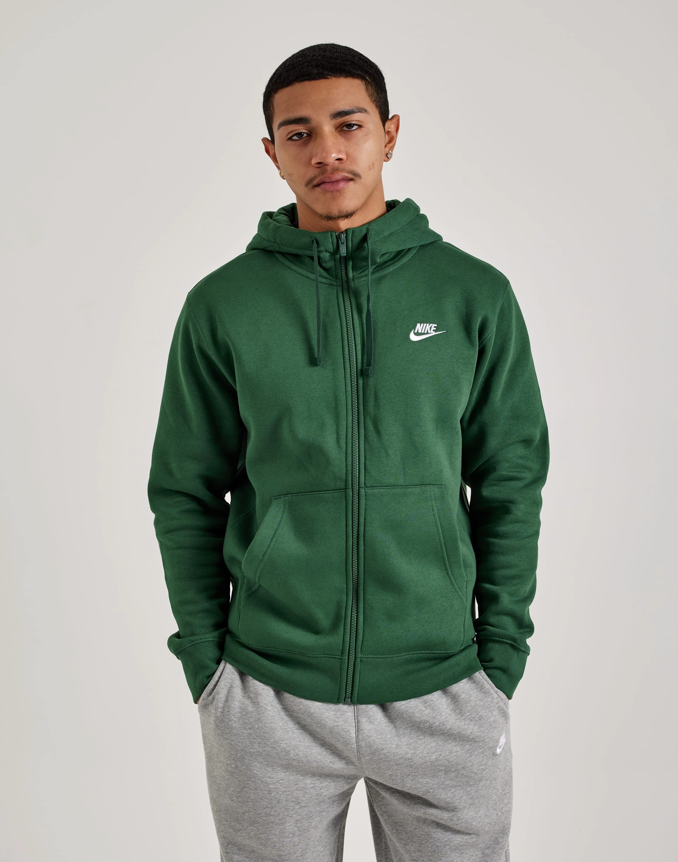Nike Club Fleece Full-Zip Hoodie Polyester - used fashion Clearance fashion