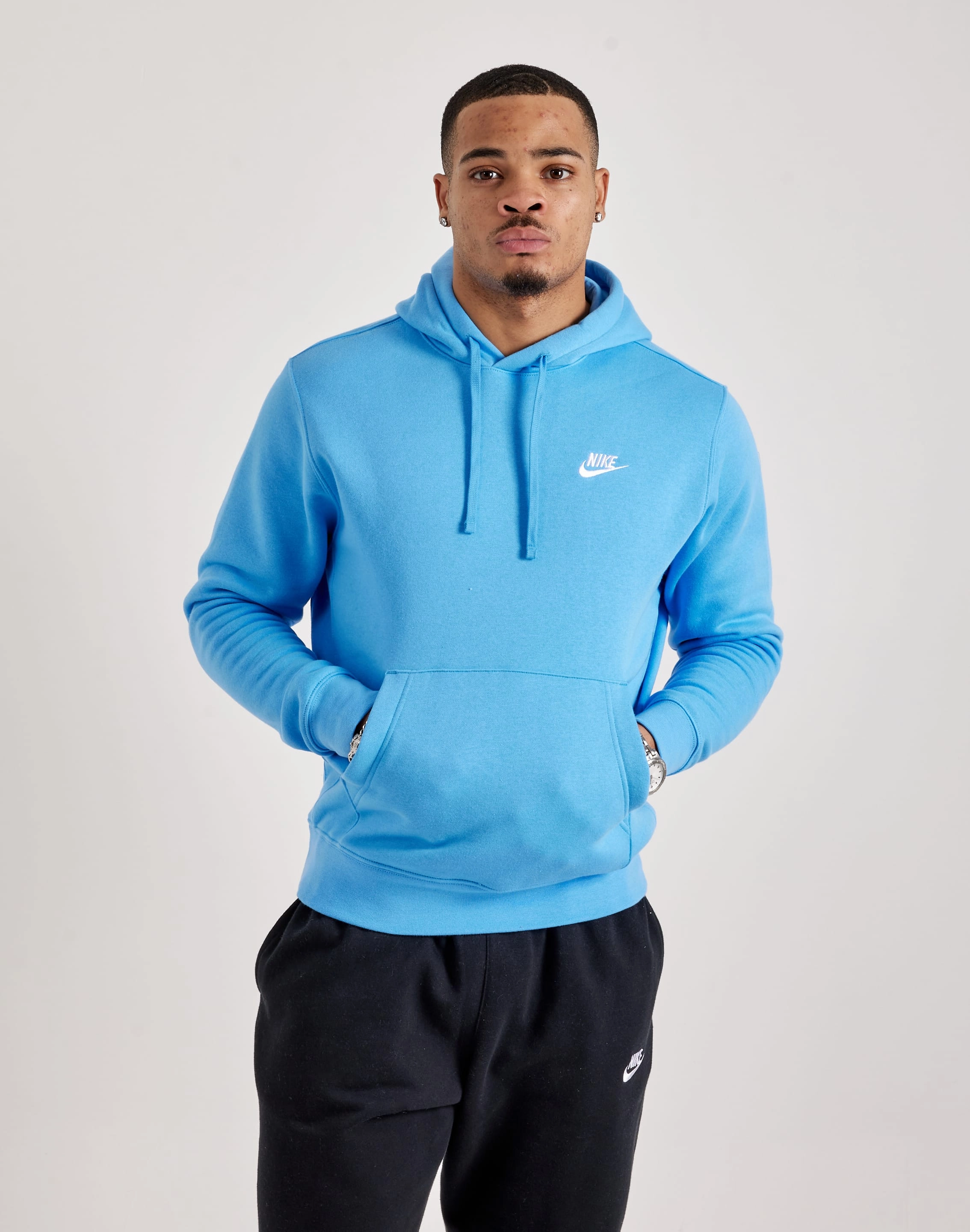 Nike Club Fleece Pullover Hoodie Lace - detailed fashion Denim products
