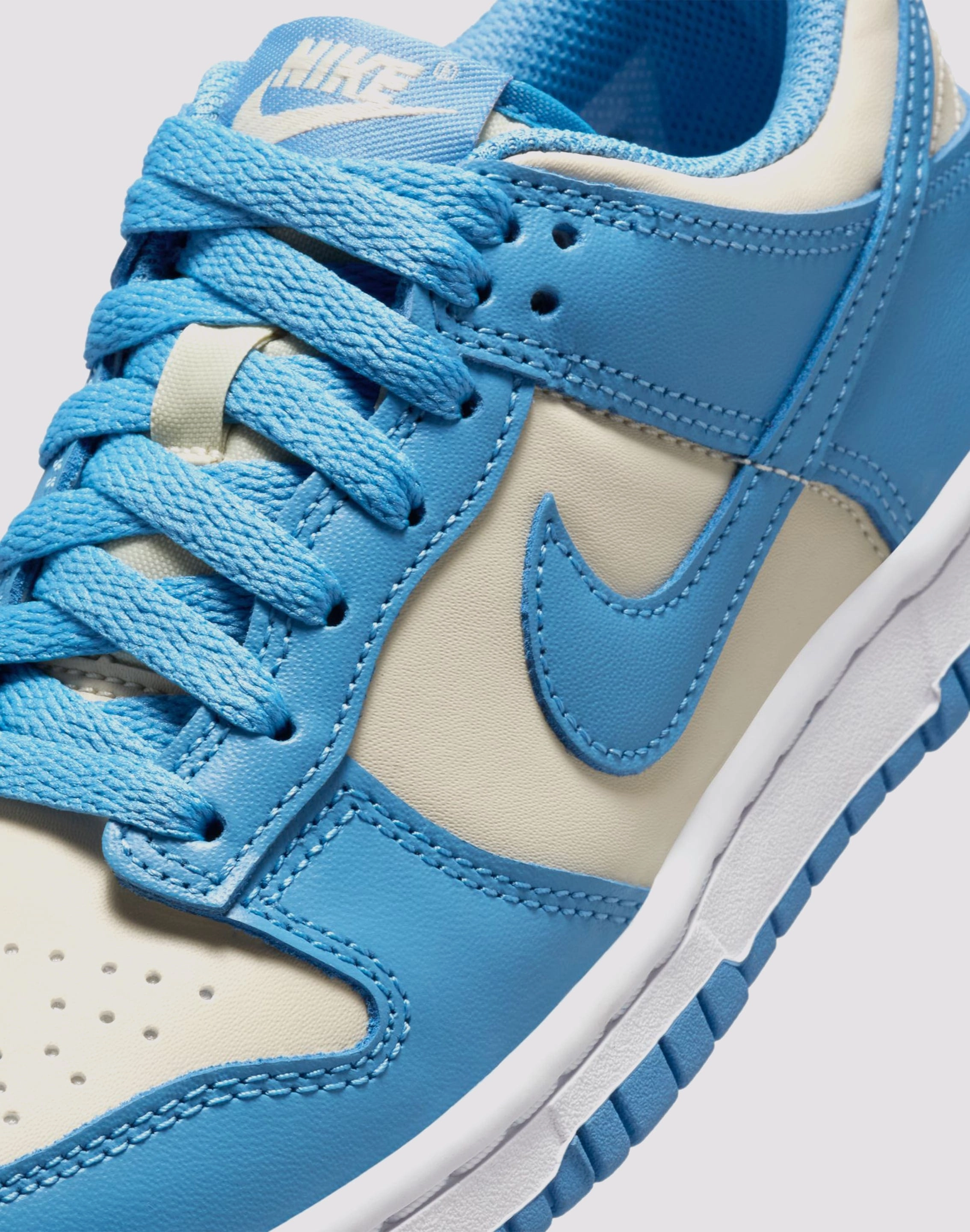 Nike Dunk Low Grade School Girls' "Blue Beyond/Beach/White" Clothing assortments
