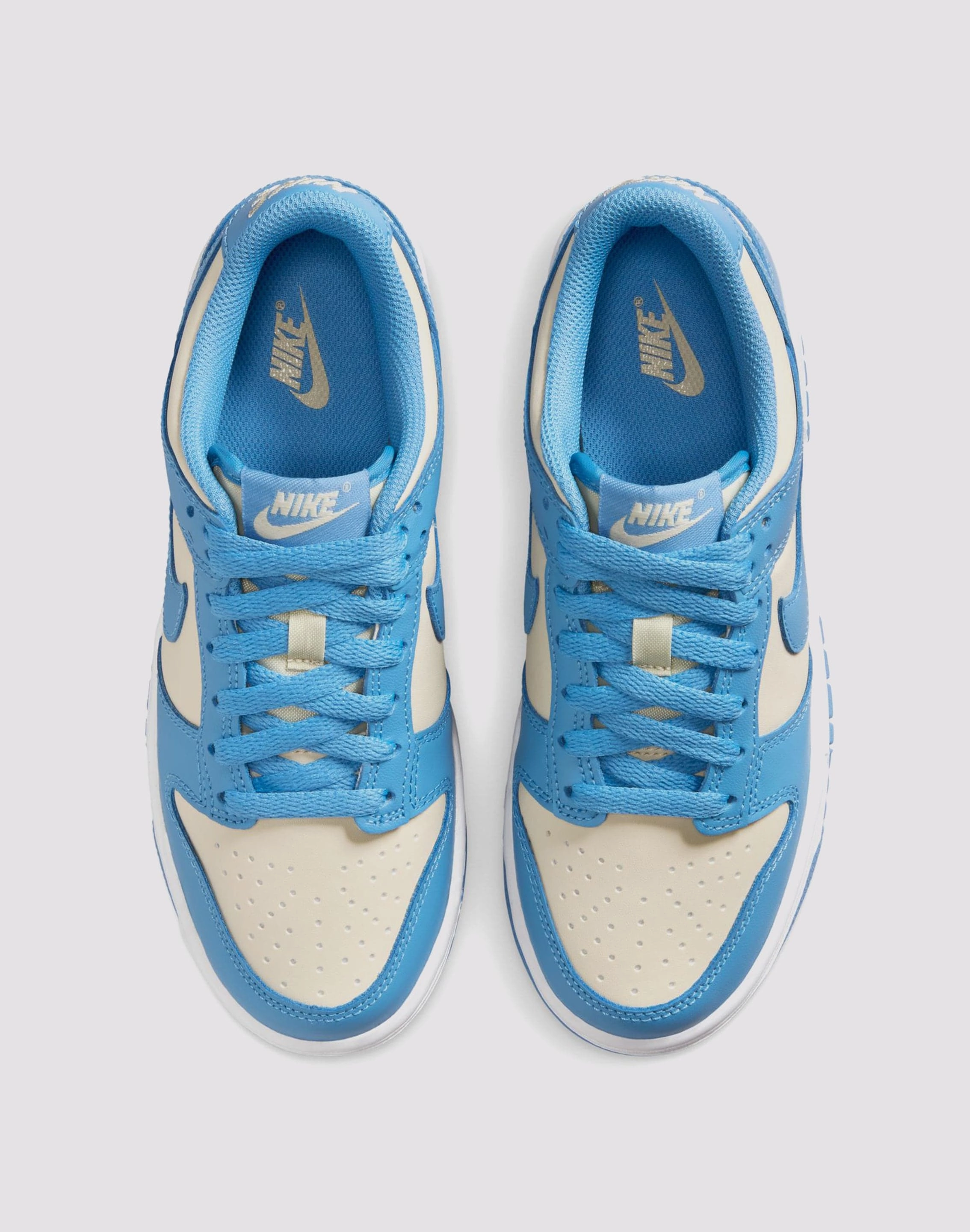 Nike Dunk Low Grade School Girls' "Blue Beyond/Beach/White" Clothing assortments