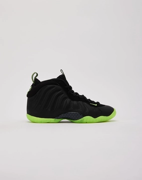 Nike Little Posite One 'Black Volt' Grade-School Fashion catalog Recycled fashion materials
