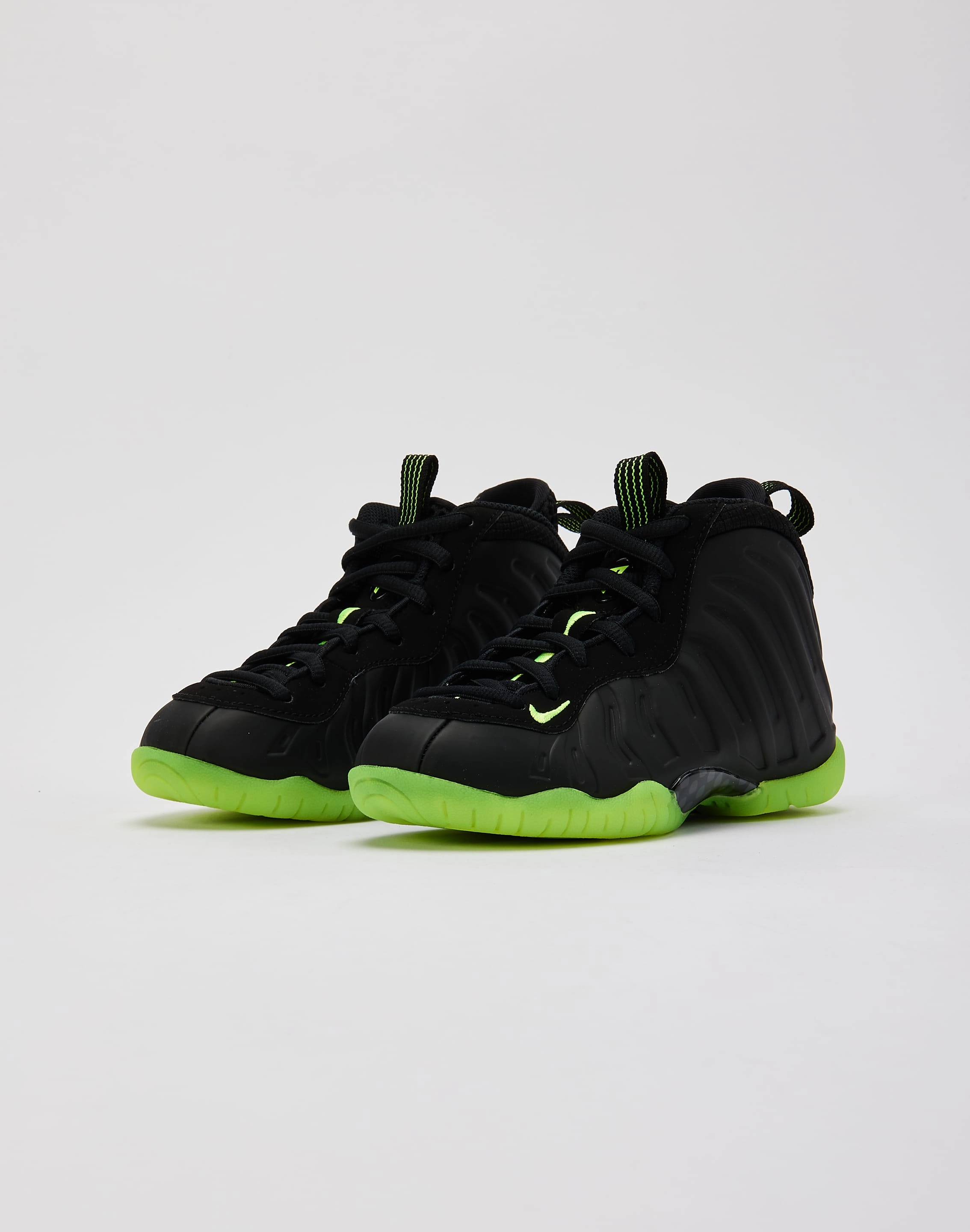Nike Little Posite One 'Black Volt' Pre-School Casual wear options