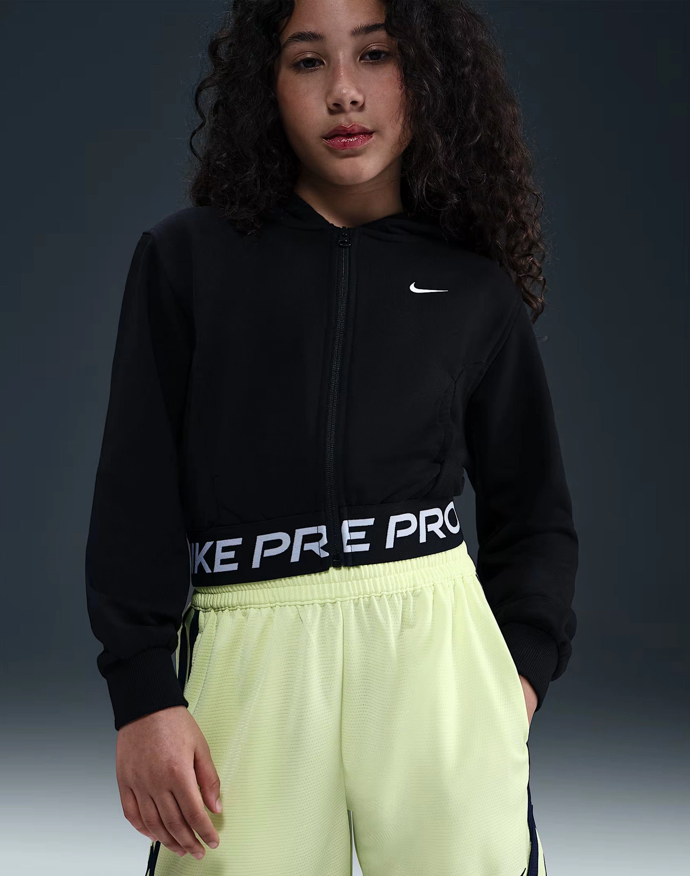 Nike Pro Fleece Dri-FIT Zip Hoodie Grade-School Fashion brands