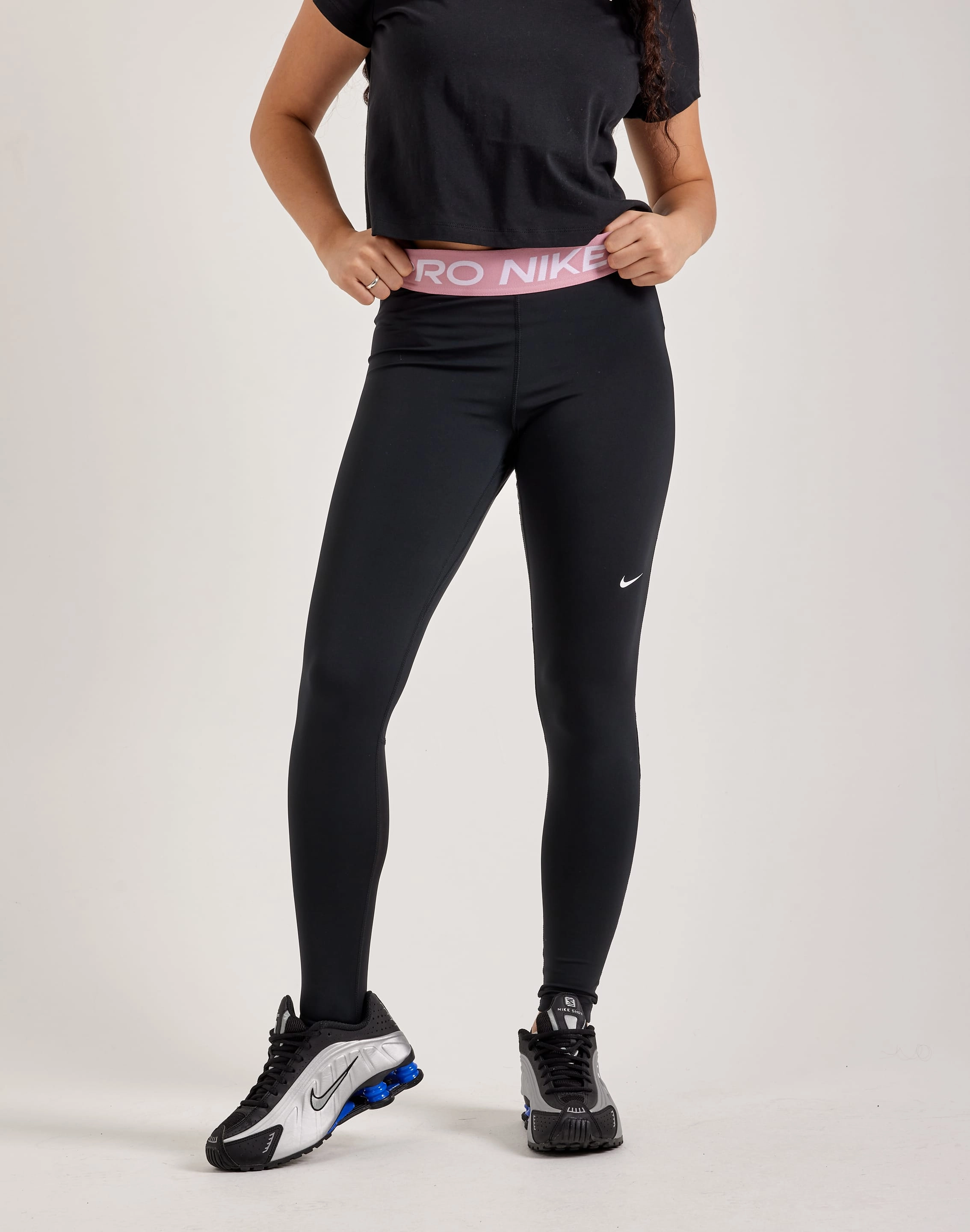 Nike Pro Mid-Rise Mesh-Paneled Leggings Fashion on sale Swimwear selections