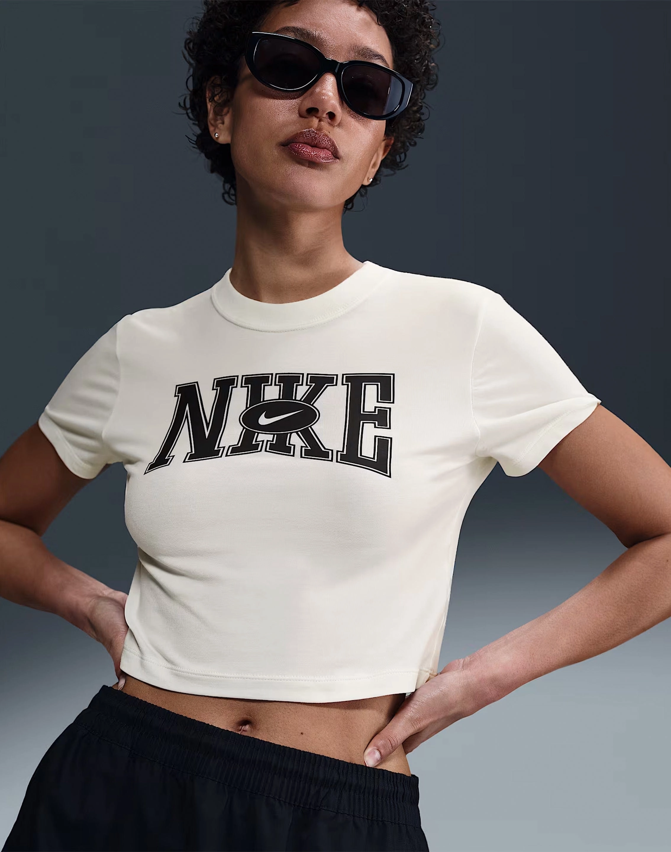 Nike Slim Cropped Tee Fashion labels Hip - hop fashion