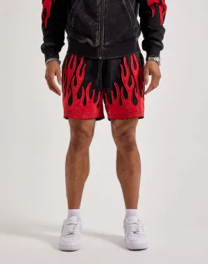 Nylon - included fashion Smoke Rise Flame Fleece Shorts Upcycled fashion