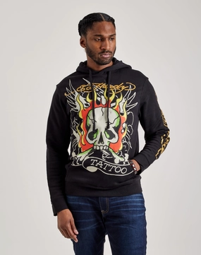 Nylon - included fashion Ed Hardy Fire Skull Hoodie Fashion catalog
