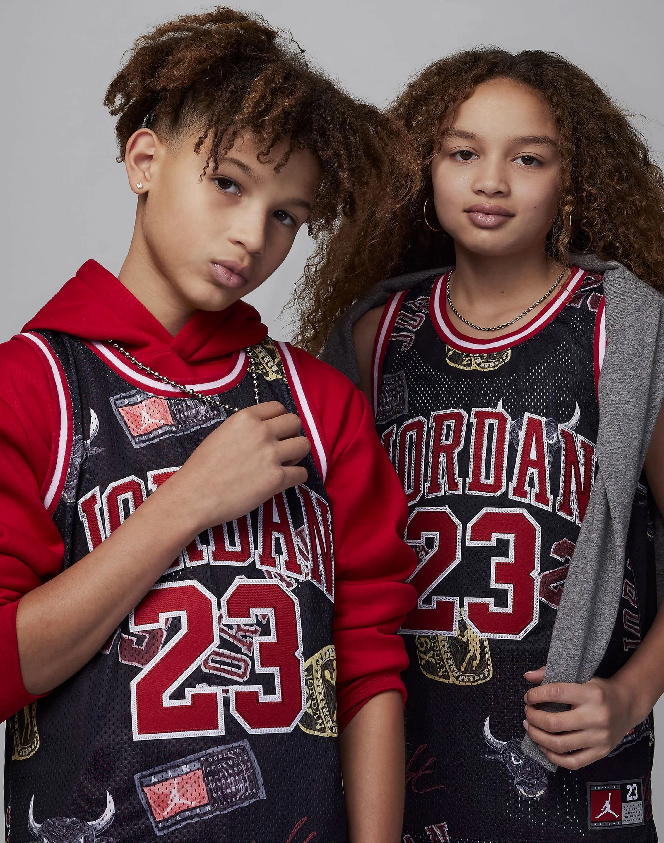 Nylon - included fashion Jordan 23 Striped Jersey Grade-School
