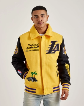 Nylon - included fashion Pro Standard Los Angeles Lakers Varsity Jacket Stylish products