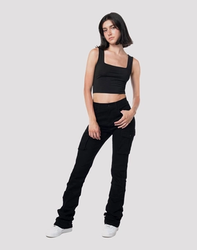 Online fashion shopping Grindhouse Twill Black Pants Lingerie and intimates