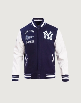 Online fashion shopping Pro Standard New York Yankees Retro Classic Rib Wool Varsity Jacket Fashion for all body types