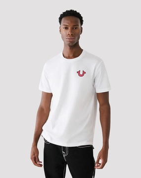 Online fashion shopping True Religion True Religion Buddha Logo Men's White Tee Smart fashion (wearables)
