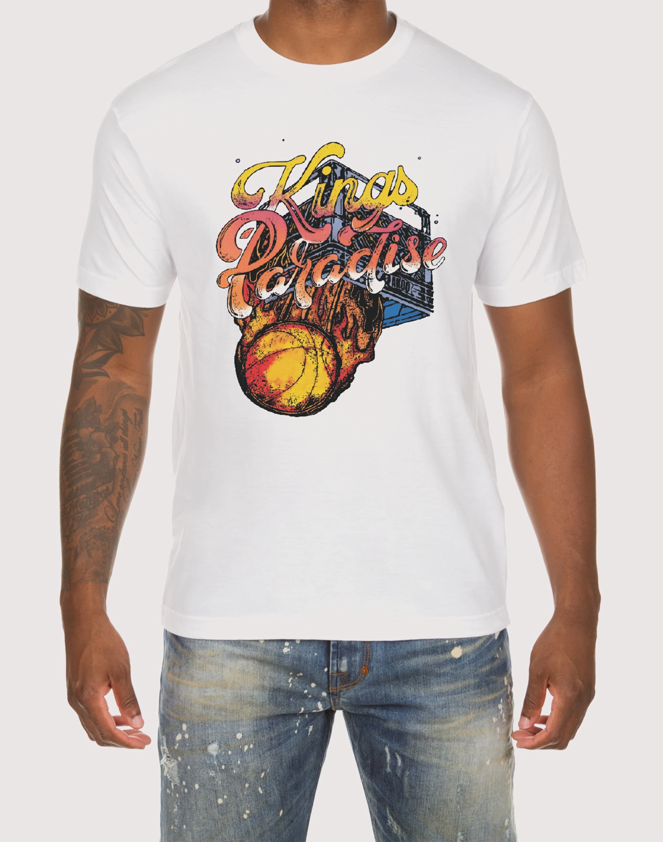 Nautical - themed fashion Akoo Kings Paradise Tee Linen - crafted fashion