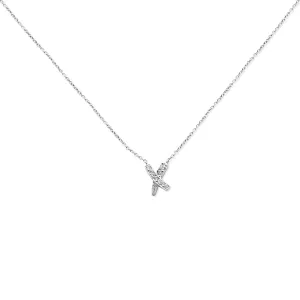 Paloma Picasso For Tiffany Diamond X Pendant Necklace 16"