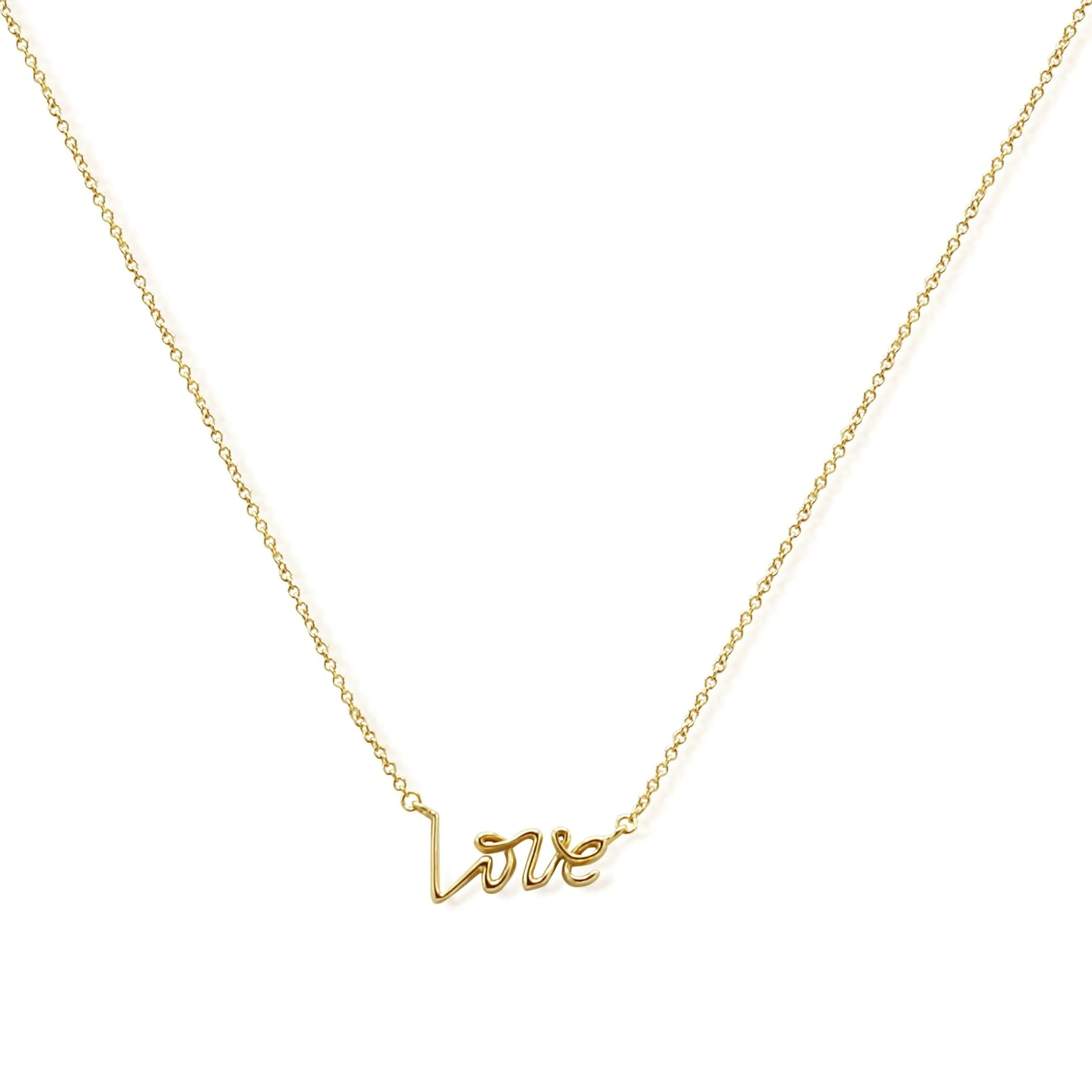 Paloma Picasso For Tiffany Graffiti Love Pendant Necklace 16"