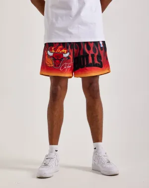 Party wear Pro Standard Chicago Bulls Flame Shorts Modern fashion