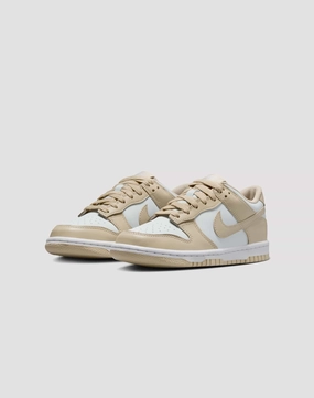 Party wear Nike Dunk Low Grade School Boys' "Desert Khaki/Pure Platinum" Ethical fashion choices