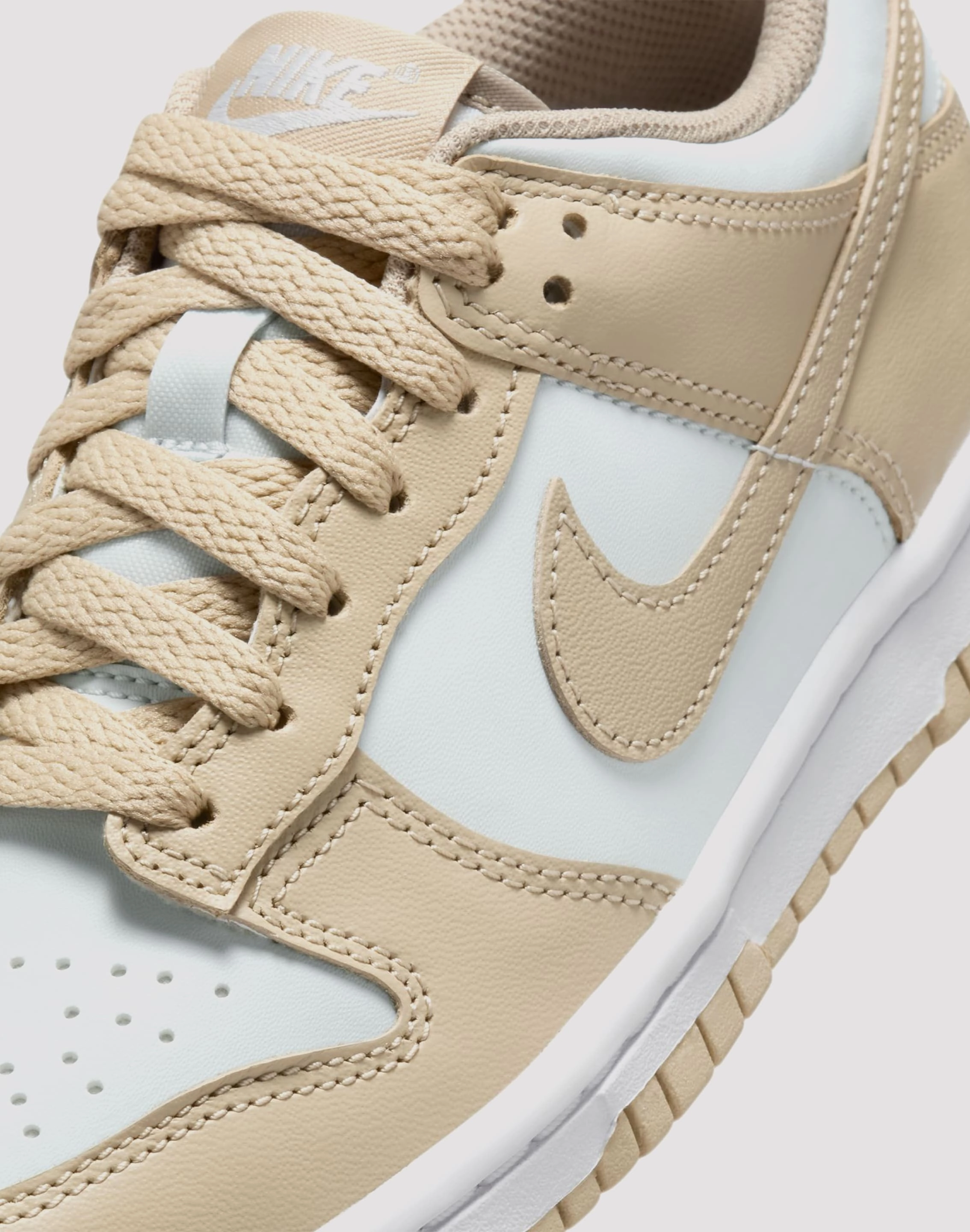 Party wear Nike Dunk Low Grade School Boys' "Desert Khaki/Pure Platinum"