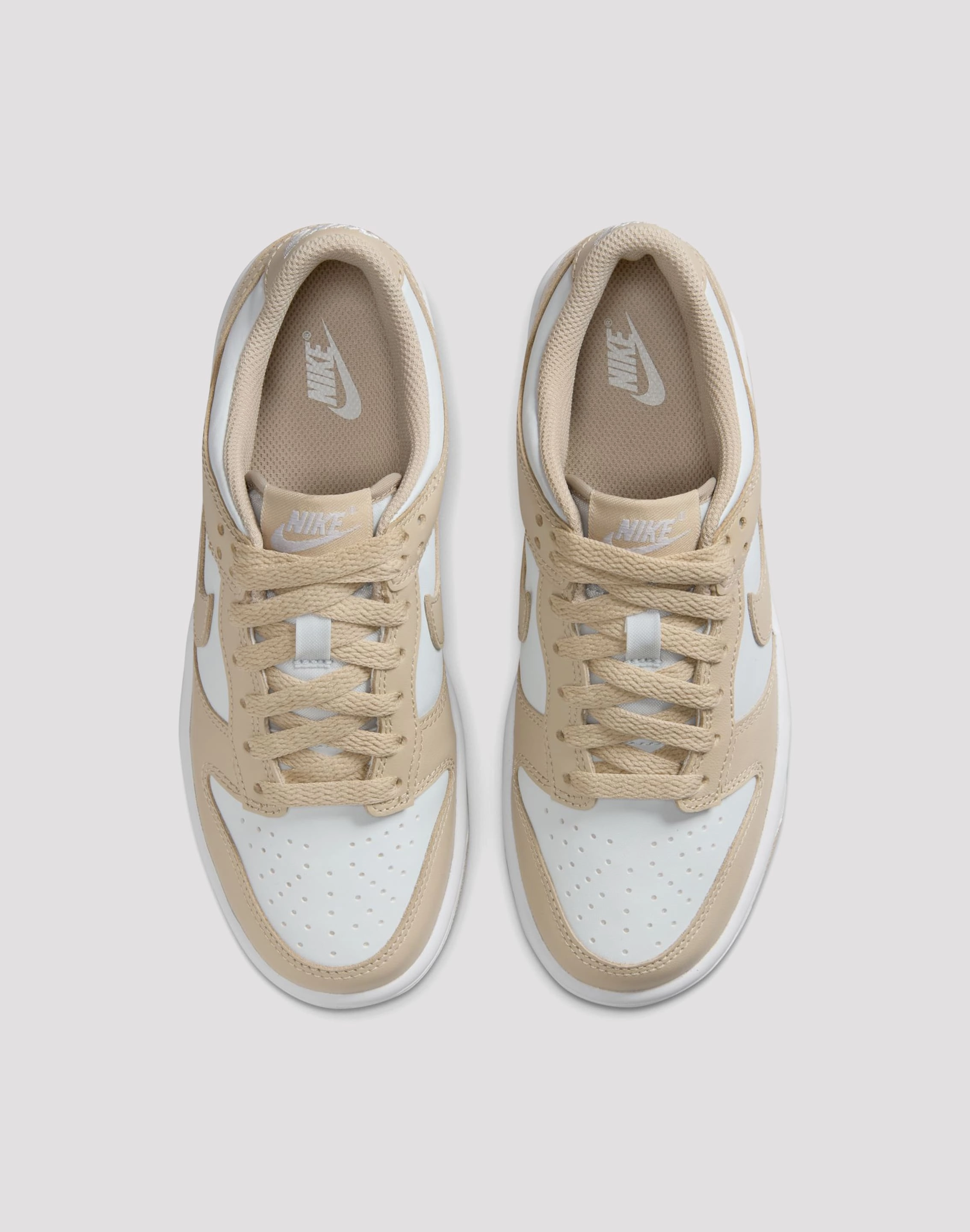 Party wear Nike Dunk Low Grade School Boys' "Desert Khaki/Pure Platinum"