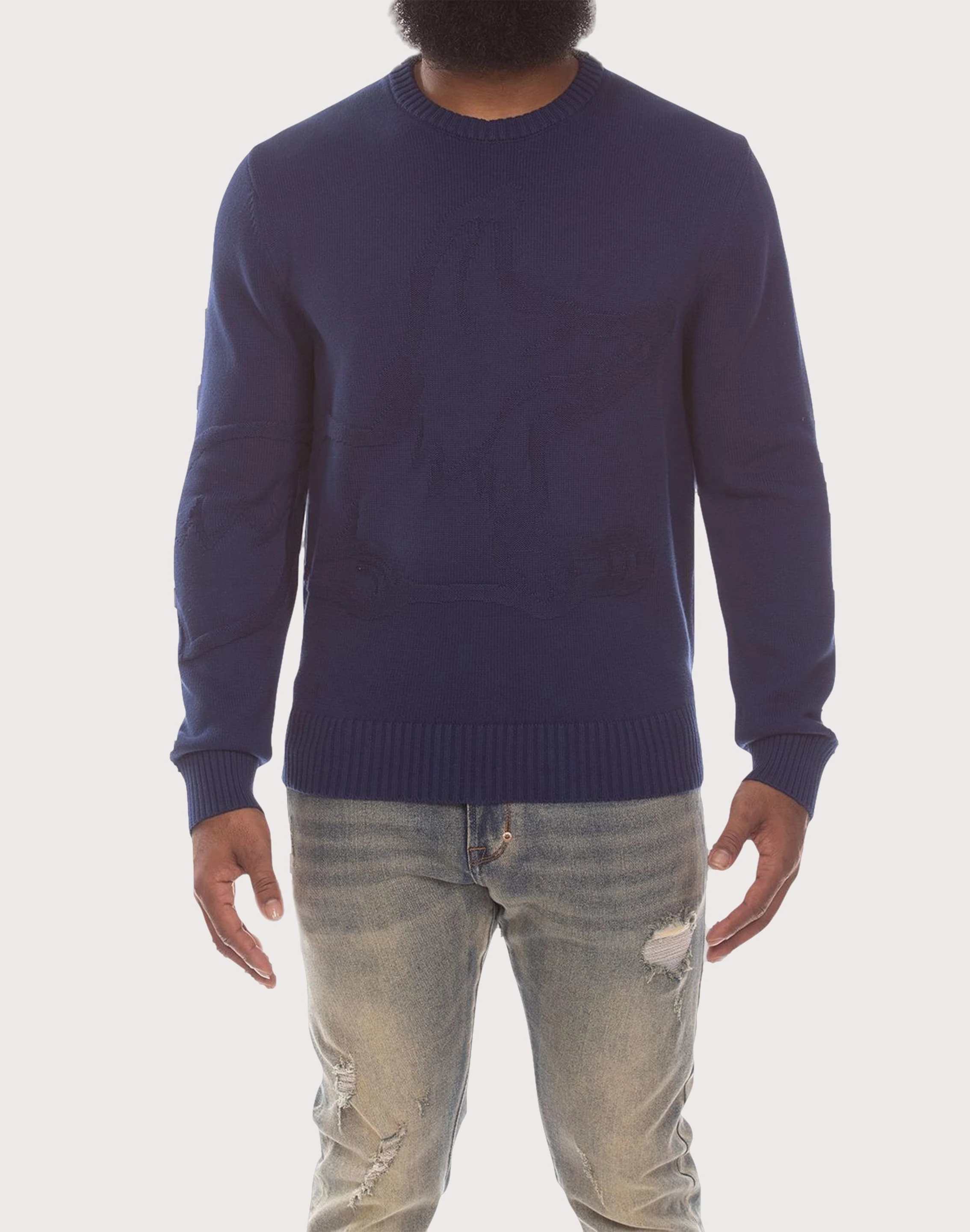 Patterned fashion (floral, stripes, etc.) Akoo Snobby Blue Depths Sweater Fashion exhibitions