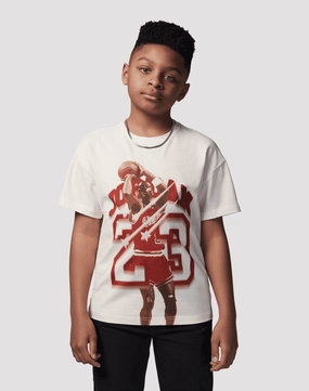 Patterned fashion (floral, stripes, etc.) Jordan 40th Anniversary Tee Grade-School Fashion shows