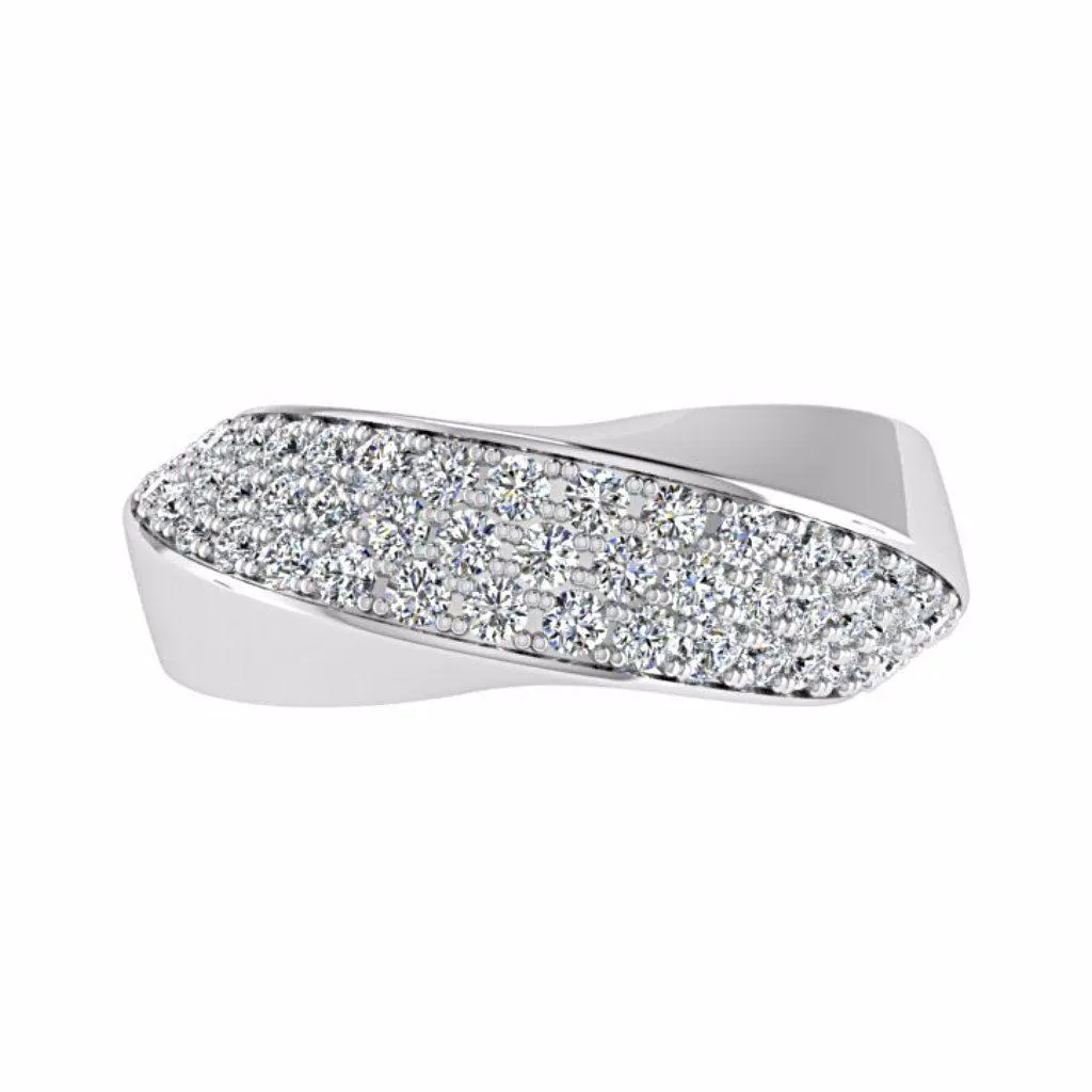 Pave Diamond Ring 14K Gold