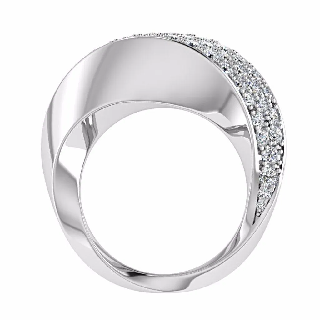 Pave Diamond Ring 14K Gold