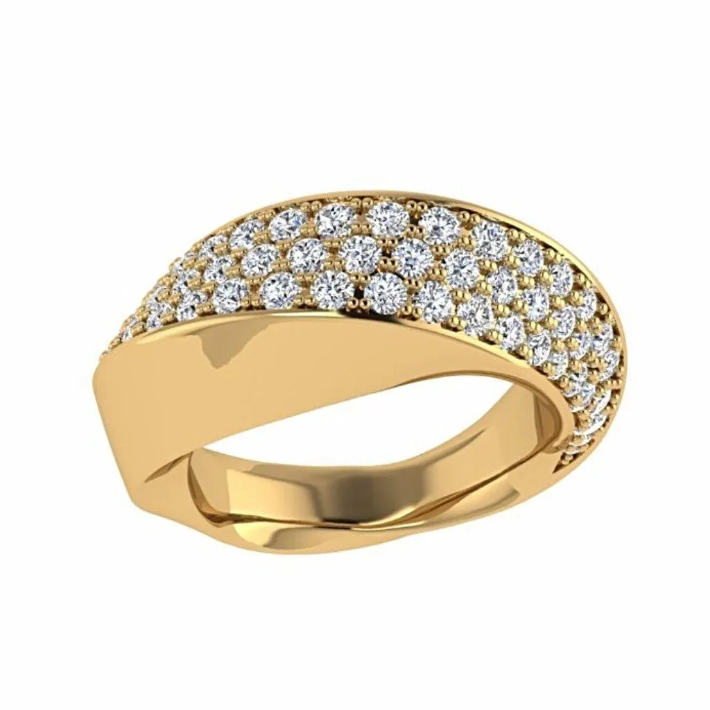Pave Diamond Ring 14K Gold