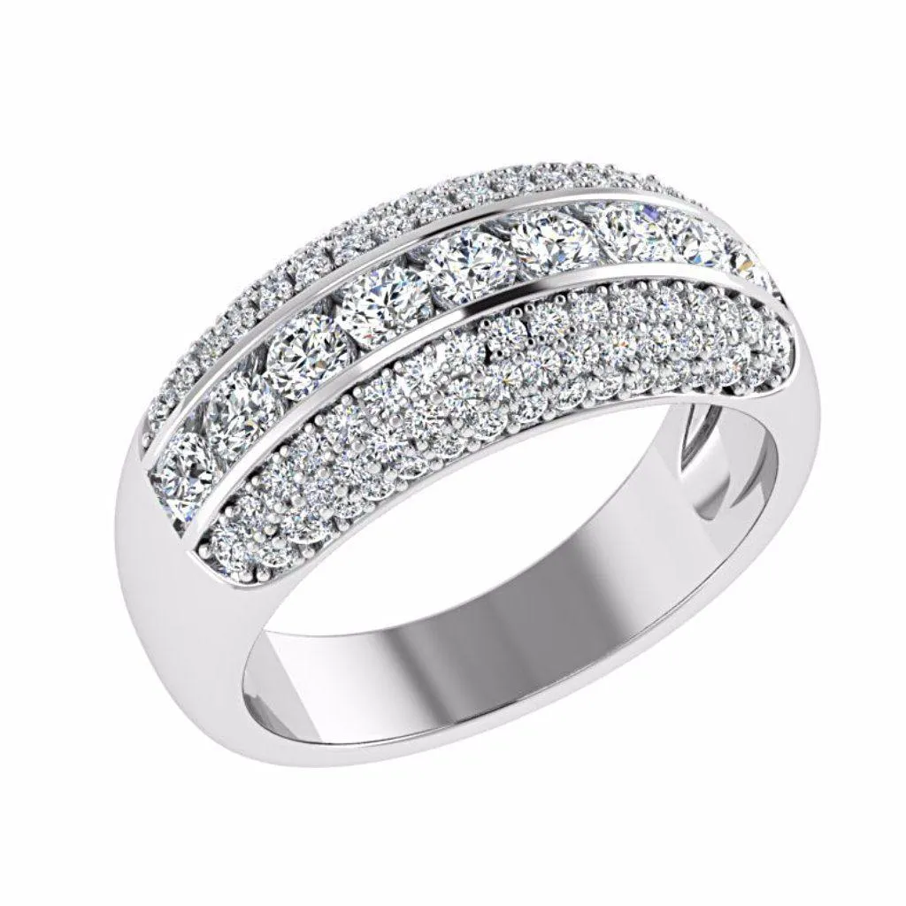 Pave Diamond Ring 18K Gold