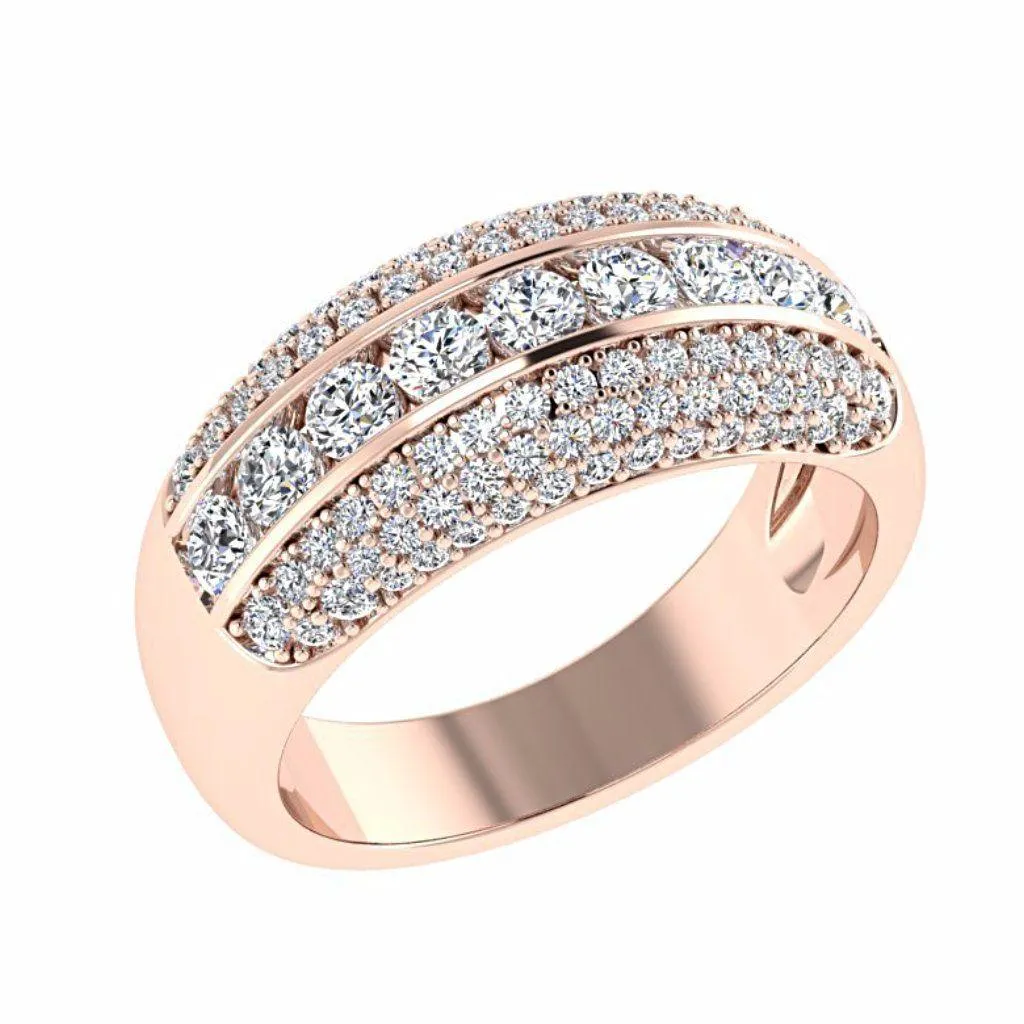 Pave Diamond Ring 18K Gold