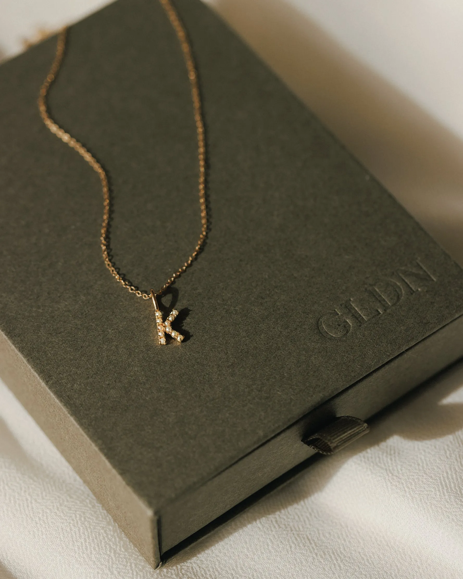 Pearl Initial Necklace
