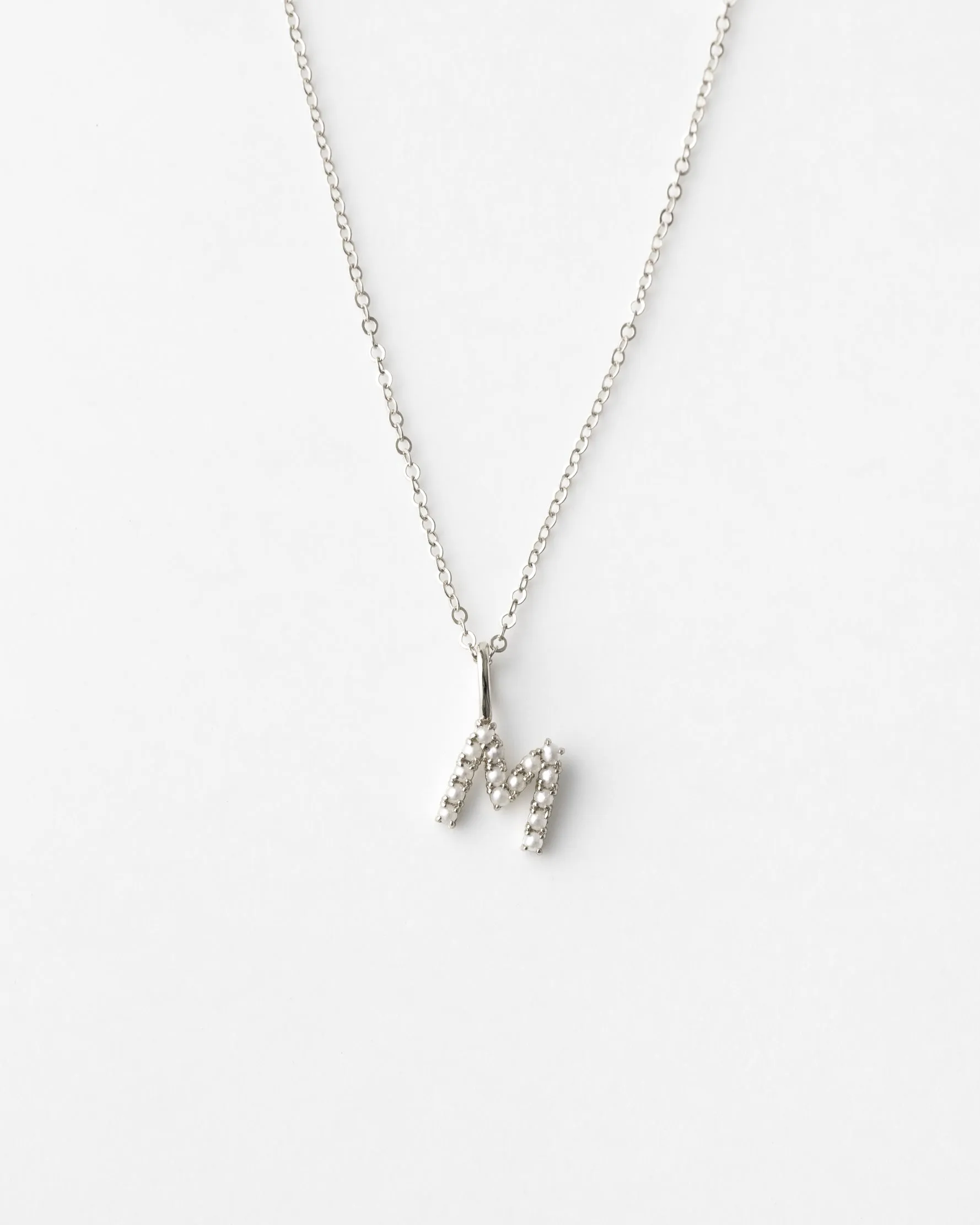 Pearl Initial Necklace
