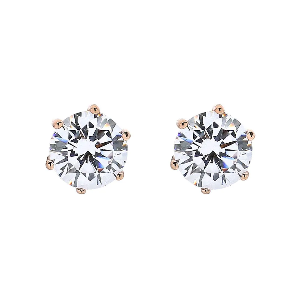 Petite Diamond Crystalline 6 Prong Studs