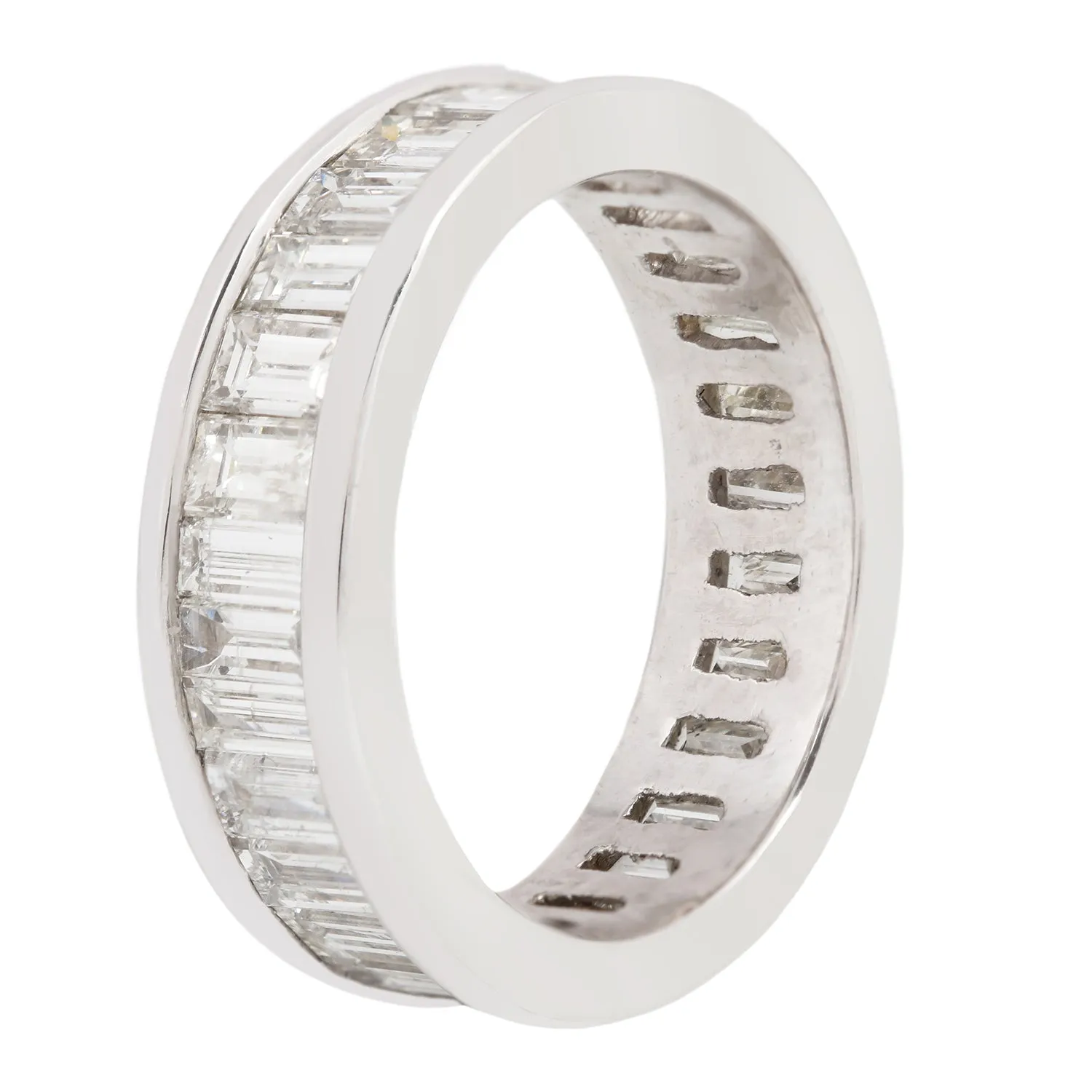 Platinum Baguette Eternity Band