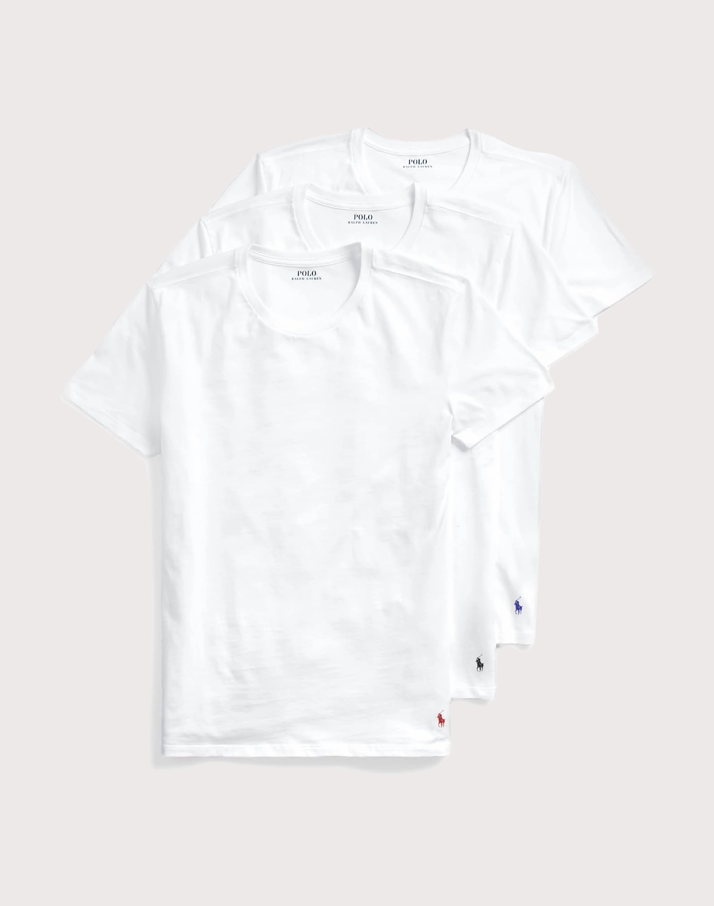Polo Ralph Lauren Cotton Crewneck Tees 3-Pack Grade-School Free shipping offers Fashion technology