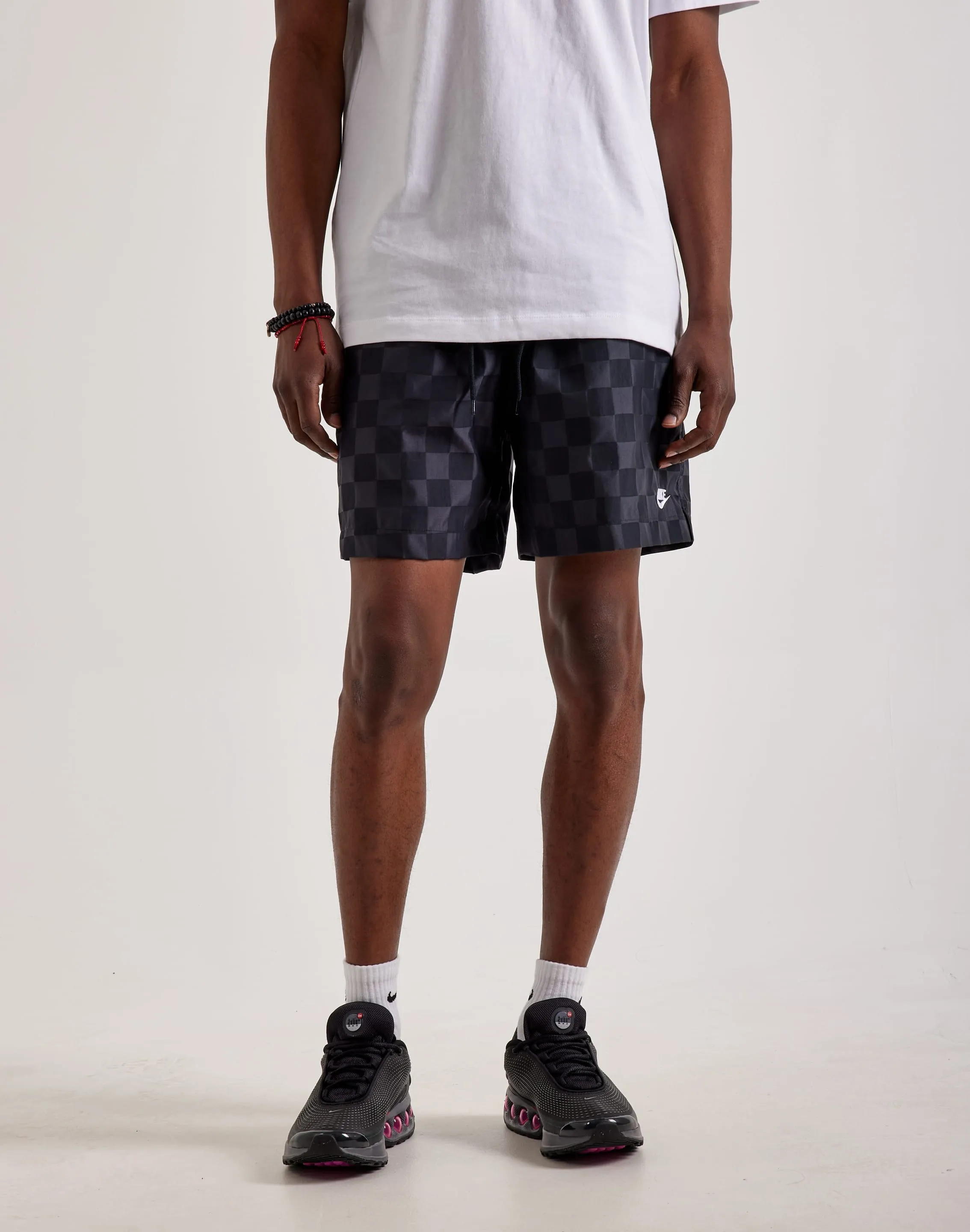 Polyester - used fashion Nike Checkered Club Flow Shorts Minimalist fashion
