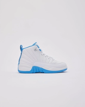 Preppy style items Jordan Air Jordan 12 Retro 'White and University Blue' Pre-School Smart casual wear