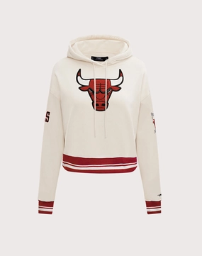 Preppy style items Pro Standard Chicago Bulls Retro Classic Cropped Hoodie Hip - hop fashion