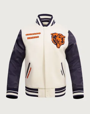 Pro Standard Chicago Bears Retro Classic Rib Wool Varsity Jacket Swimwear selections Swimwear selections