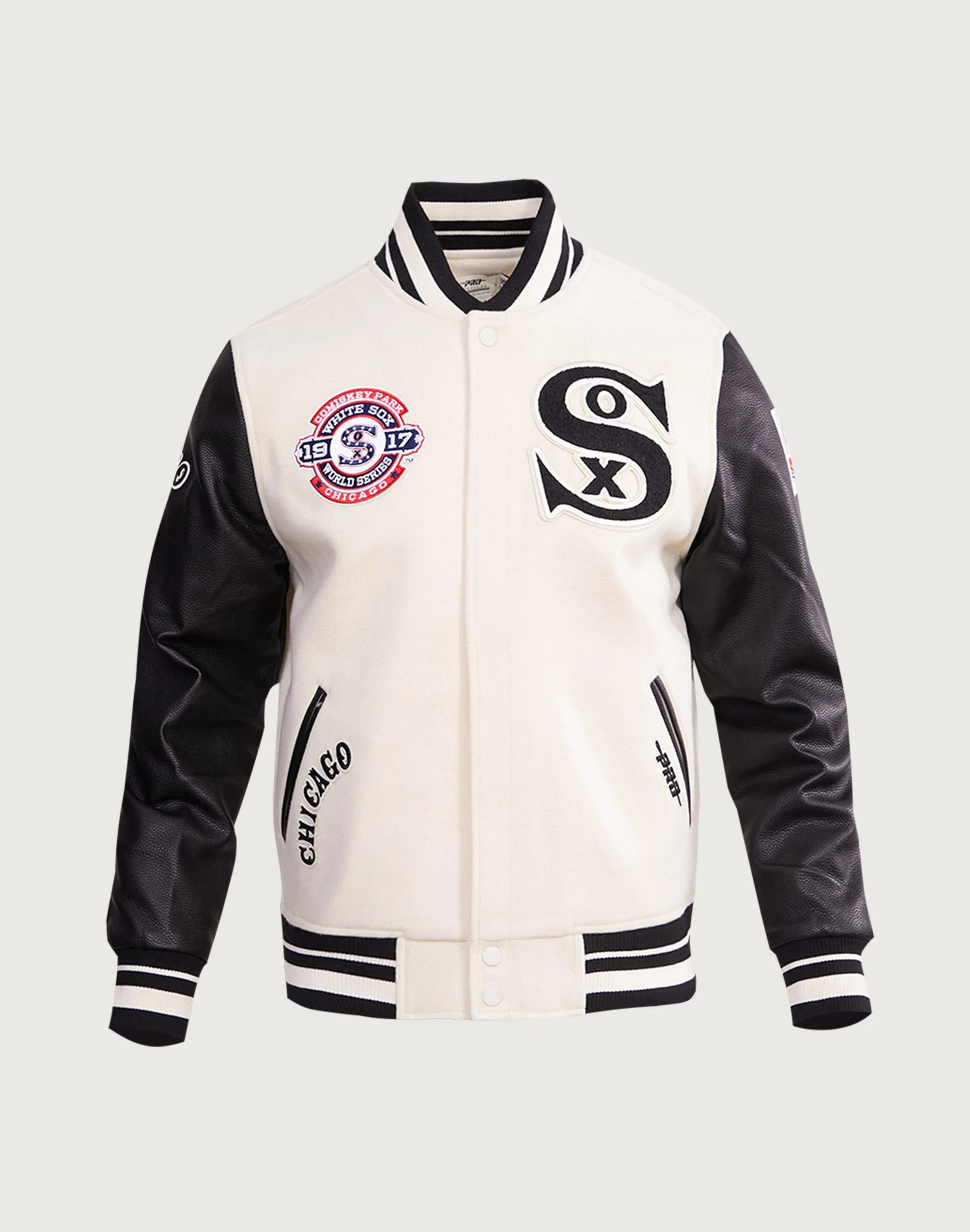 Pro Standard Chicago White Sox Retro Classic Rib Wool Varsity Jacket Fashion customization Fashionable goods