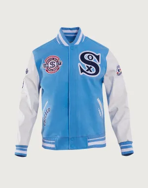 Pro Standard Chicago White Sox Retro Classic Rib Wool Varsity Jacket Smart casual wear Fashion museums