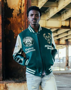Pro Standard Milwaukee Bucks Varsity Jacket Activewear gear Athleisure fashion
