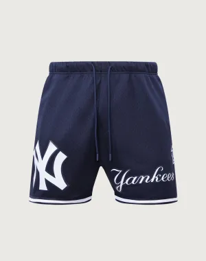 Pro Standard New York Yankees Logo Mesh Shorts Military - inspired fashion Fashion must - haves