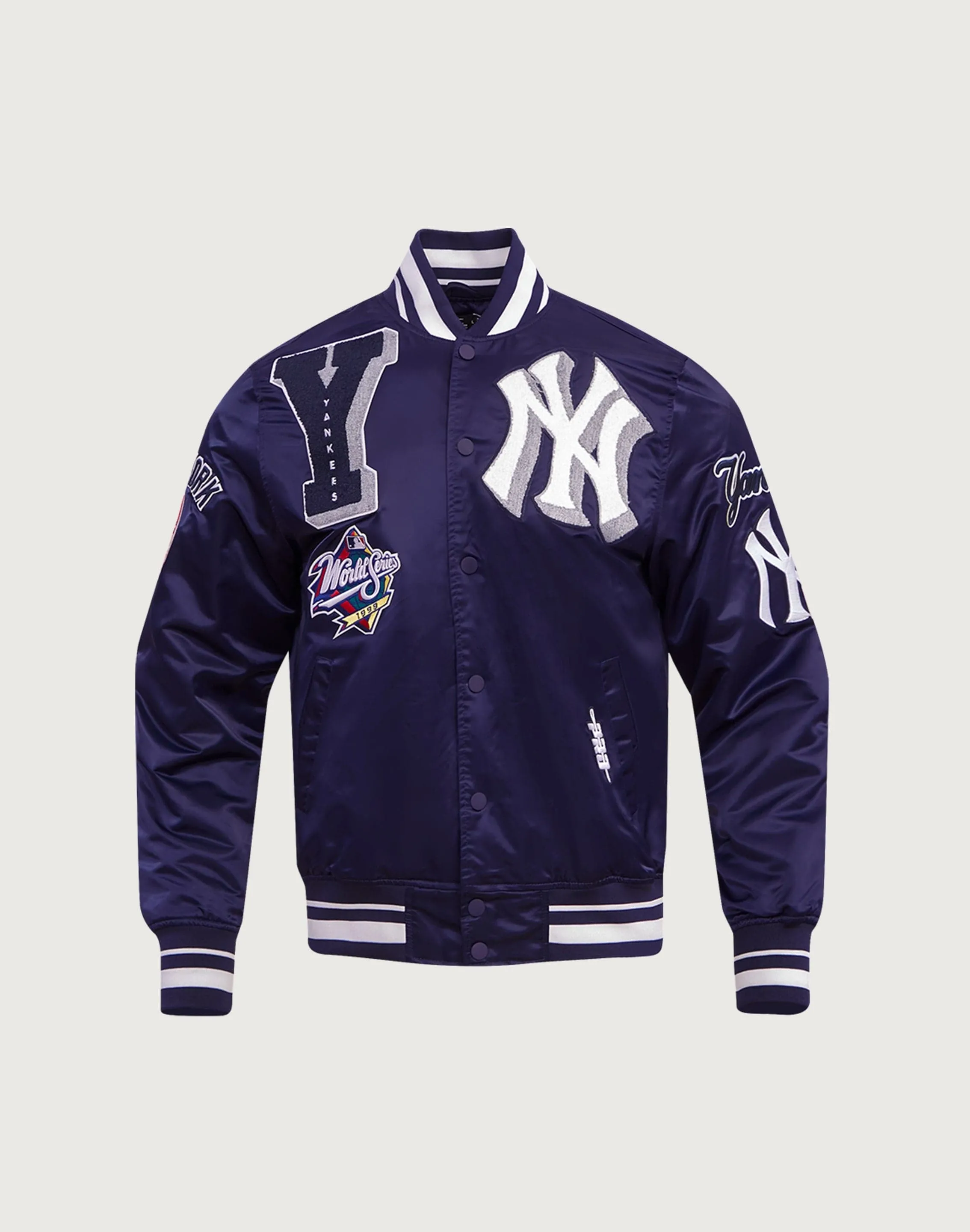 Pro Standard New York Yankees Mashup Rib Satin Jacket Nautical - themed fashion Nautical - themed fashion